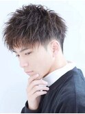 束感ショートマッシュ