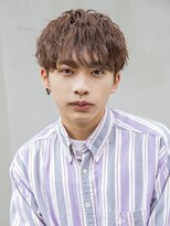 【メンズstyle】ベリーショートニュアンスパーマグレーベージュ