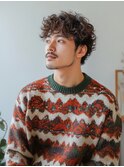 コンマヘア/アップバング/ツーブロック/パーマ/刈り上げ/TOKIO