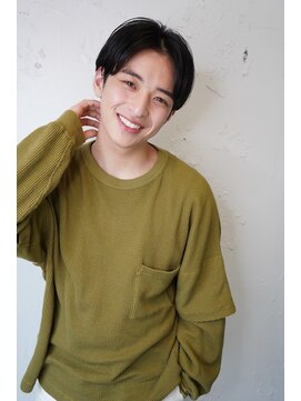 ロミーオム 本厚木(ROMMY. Homme) 爽やか清潔感センターパート好印象マッシュ本厚木ビジネスヘア