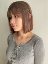 レイヤーボブウルフボブひし形ミディアムレイヤーダブルカラー