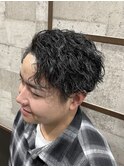ツイストスパイラル/メンズカット/パーマ/波打ち/郡山