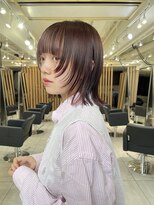 メゾンアクア 表参道(Maison ACQUA)&nbsp;◎外ハネボブボブウルフワイドバングイメチェンヘアスタイル