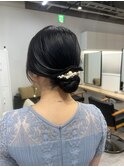 ヘアセット_タイトシニヨン