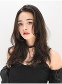 20代30代40代ブルーブラック韓国レイヤーこなれロング