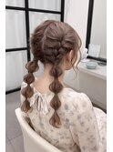 浴衣可愛いヘアアレンジ13/髪質改善/ヘアメイク/ヘアセット/韓国