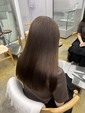 ディジョン(Dijon) 韓国顔まわりレイヤーカットグレージュオリーブベージュブラウン