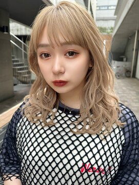 クーエフー(coo et fuu) シースルーバング透明感カラーダブルカラーレイヤーカット秋カラ