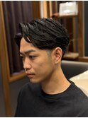 メンズ　シチサン　毛流れ　バーバー