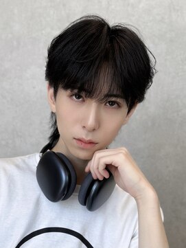 ジーナ 天神(Zina) シースルーマッシュウルフ【メンズサロンZina天神】