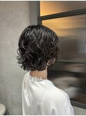 〈浅草 半個室〉ボブウルフパーマ
