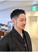 メンズ刈り上げベリーショートアップバングショート