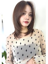 イヴォーク トーキョー(EVOKE TOKYO) 髪質改善ミディアムレイヤー艶髪カラー顔まわりレイヤー