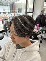 ナンバー 竪町(number+) 爽やかメンズ☆無造作ツーブロックマッシュナチュラル春カラー