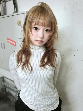 ノラ シブヤ(NORA) ★ハッシュカットウルフカットミディアムウルフ平成アニメ茶髪