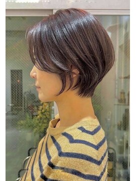 ヘア アンド スパ エジェリ プリム(hair&spa egerie prime) 骨格美人ショート/前髪なし/30代40代50代