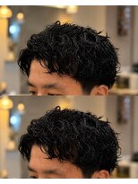 ゼロスバーバー(0's BARBER SHOP)&nbsp;束感無造作ツイストスパイラルパーマ人気流行立体感メンズ