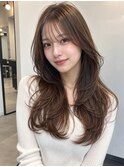 フェイスレイヤー艶髪ロング
