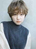 アルバム 銀座(ALBUM GINZA)&nbsp;カジュアルウェーブ_スリークボブ厚めバングローライト_37497