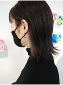 インナーカラー_シルバーピンク_くすみピンク
