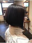 美フォルム！大人の前下がりグラデーションボブ！　髪質改善