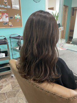 ヘアーディア みどり店(Hair...DiA) 波巻きレイヤースタイル/チョコレートブラウン[伊勢崎]