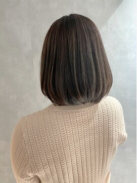 アイディール 心斎橋店(:ideal) 20代30代40代☆コントラストハイライト×ボブスタイル