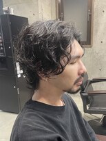 フイ 自由が丘(men's salon Hui)&nbsp;メンズ/アップバング/ツーブロックマッシュ/束感ショート波巻き