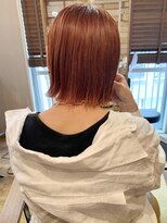 ロータス ヘアデザイン(LOTUS hair design.) オレンジカラー×ボブスタイル