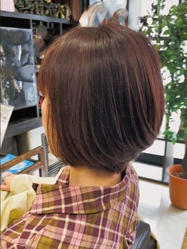 美容室 スピリチュアル ハート(SPIRITUAL HEART) 手で乾かすだけ♪白髪染めでもこんなに可愛くカラーカット