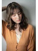 グレージュアッシュ波巻きカールエアリーロングw志木20代30代