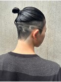 1778渋谷メンズカット黒髪バリカンアートマンバンブラックヘア