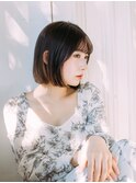 シンプルボブ/20代/30代/40代/50代/西阿知/イオン倉敷