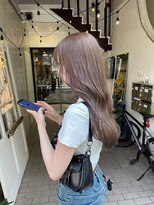 ロナバイソル(lona by SoL) ミルクティーアッシュ×レイヤーロング