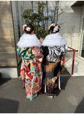 成人式着付け
