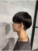 ナチュラルマッシュメンズマッシュ黒髪ヘア【大和】