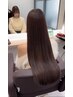≪神艶≫ダメージレス縮毛矯正+カット+イルミナカラー+バイカルテTR￥28400