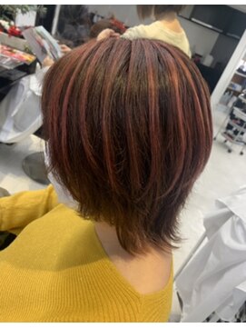 アイズ 渋沢(AIZU) ピンクベージュハイライト