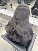 韓国 くびれロング レイヤー ワンホンヘア 小顔前髪