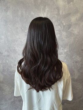 ザ ラブズ ラフズ ヘアー 本店(the loves laughs hair) 韓国風くびれレイヤー×艶感ダークブラウン