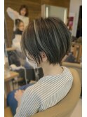 【小田急相模原】白髪ぼかしハイライト×ショート