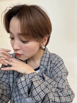 トリッカ 銀座(tricca) ベージュブラウン/ハンサムショート/小顔カット