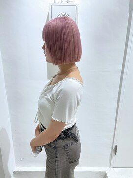 ミュー(Mu) 寒色ピンク　ボブ