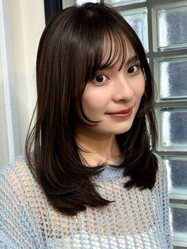 ガーデン 銀座(GARDEN) 顔周りレイヤー/小顔/ココアベージュ/ミディアム/２０代３０代