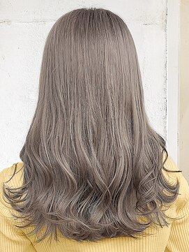 エノア 東京(ENORE) セミロング|アッシュミルクティー|ブリーチなしダブルカラー