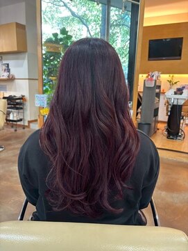 ルーフ 用賀(ROOF) チェリーレッド/重めロング