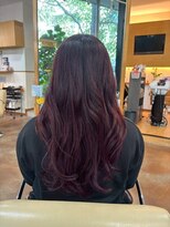 ルーフ 用賀(ROOF) チェリーレッド/重めロング