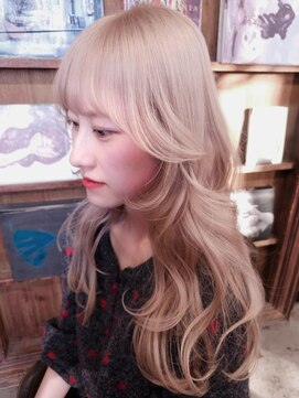 ブロック ジャポン(bloc japon) ミルクティーベージュ/カーテンバング/ホワイトベージュ