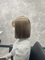 メゾンセブンルックス 宇都宮簗瀬店(Maison 7LOOKS)&nbsp;ミルクティーベージュ×ボブヘア《手塚》