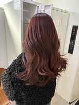 クリアリティ ヘアーサロン 京都駅前本店(clarity hair salon)&nbsp;【チェリーレッド】レイヤーカット/顔周りカット/ヘアセット